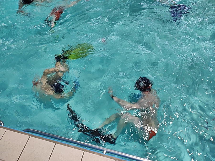 Hokej pod wodą Walenie Siemianowice Śląskie Trening 27 I 2024